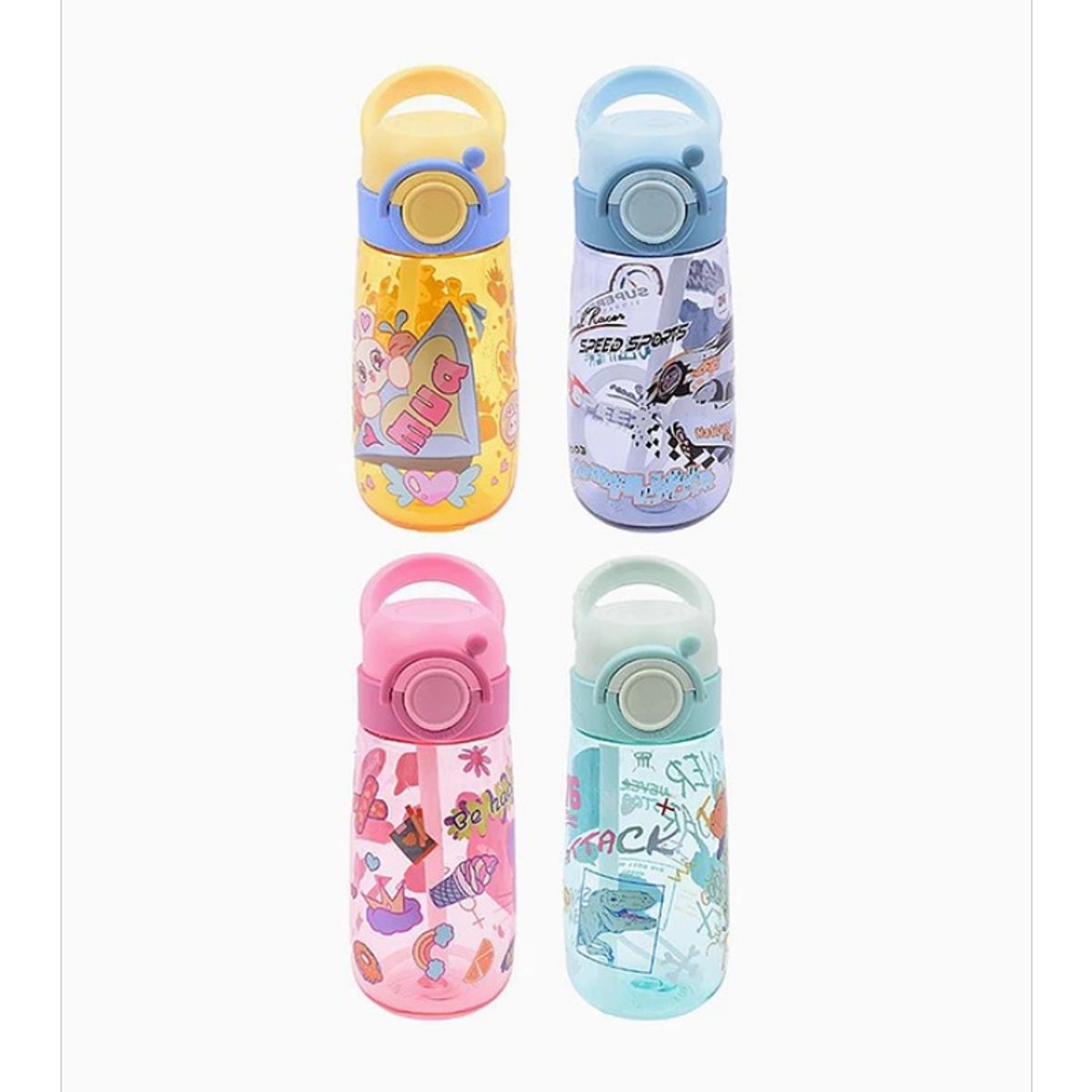 GENERICO - Botella De Agua Azul Para Niños 500 Ml