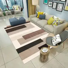 GENERICO - ALFOMBRA PARA LIVING ANTIDESLIZANTE CON DISEÑOS TRIDIMENCIONALES