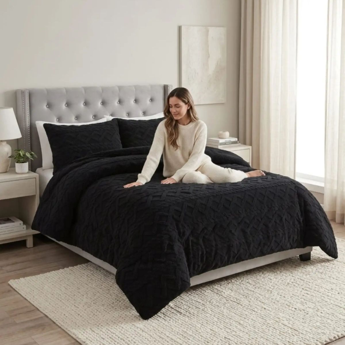 GENERICO - Cobertor Trenzado De Chiporro Suave King