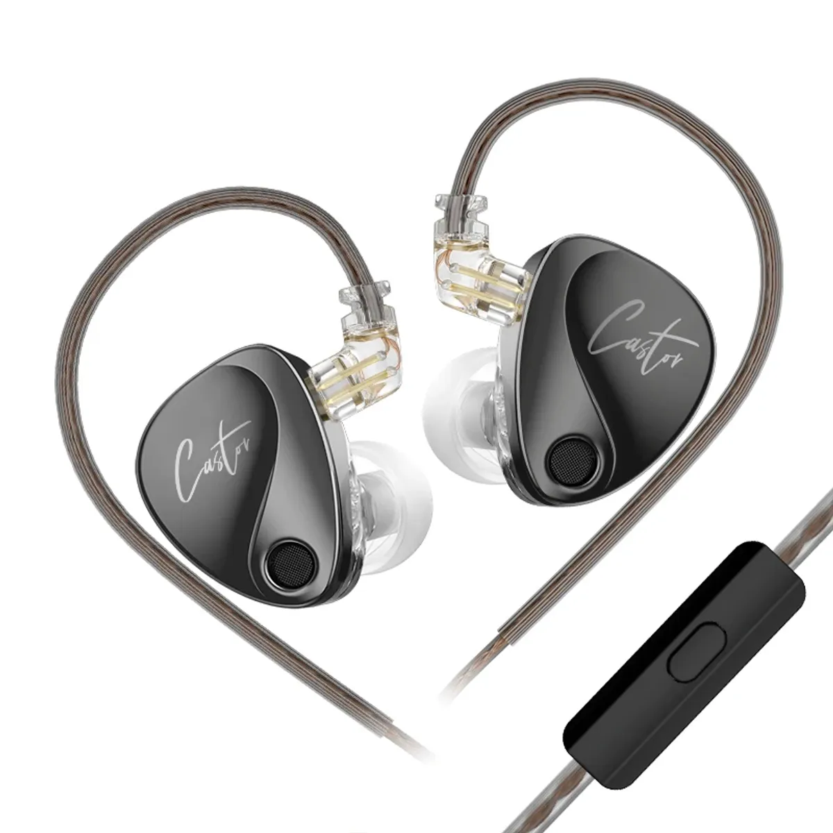 KZ - Auriculares intrauditivos Hifi KZ Castor con cancelación de ruido y cable desmontable