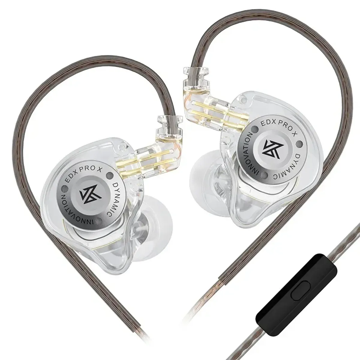 KZ - Auriculares metálicos con cable KZ EDX Pro X auriculares intrauditivos con graves y micrófono