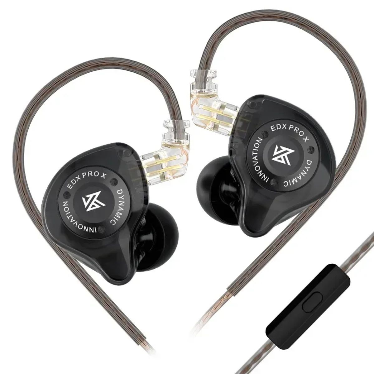 KZ - Auriculares metálicos con cable KZ EDX Pro X auriculares intrauditivos con graves y micrófono