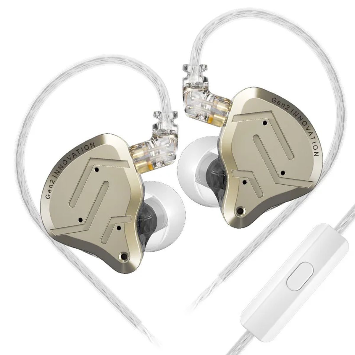 KZ - Auriculares intrauditivos metálicos KZ ZSN PRO 2 con controlador híbrido graves y cancelación