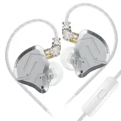 KZ - Auriculares intrauditivos metálicos ZSN PRO 2 con controlador híbrido graves y cancelación