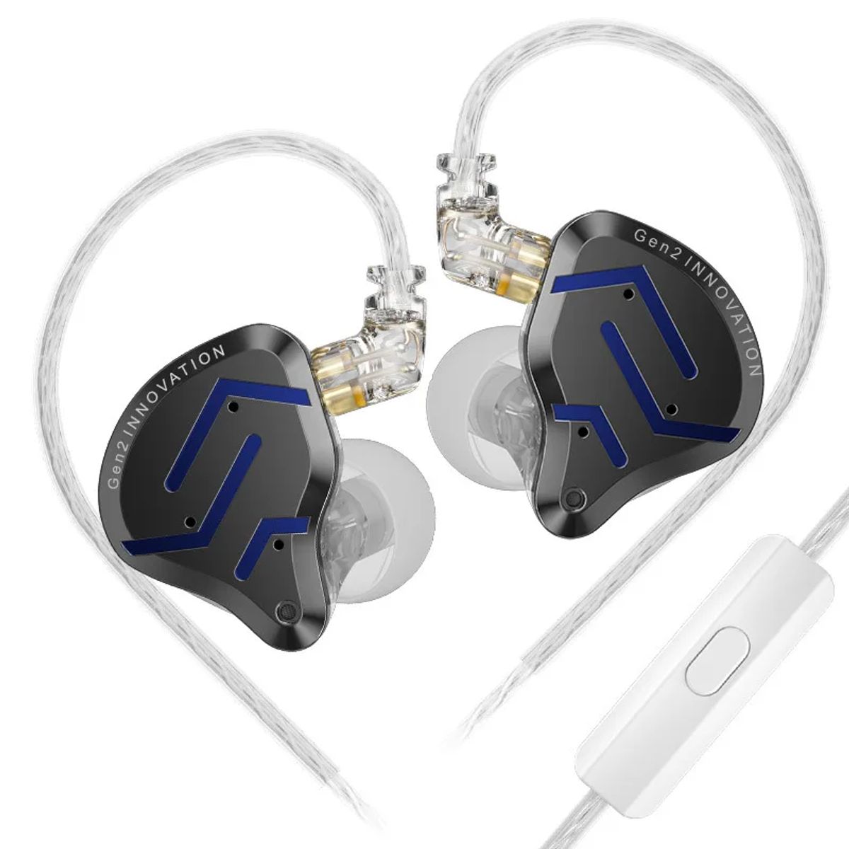 KZ - Auriculares intrauditivos metálicos KZ ZSN PRO 2 con controlador híbrido graves y cancelación