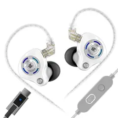 KZ - Auriculares intrauditivos para gaming Gale auriculares metálicos con graves potentes