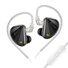 KZ - Auriculares Decet 5DD 10 Unidades de Control Dinámico Auriculares In-Ear Hi-Fi para Música