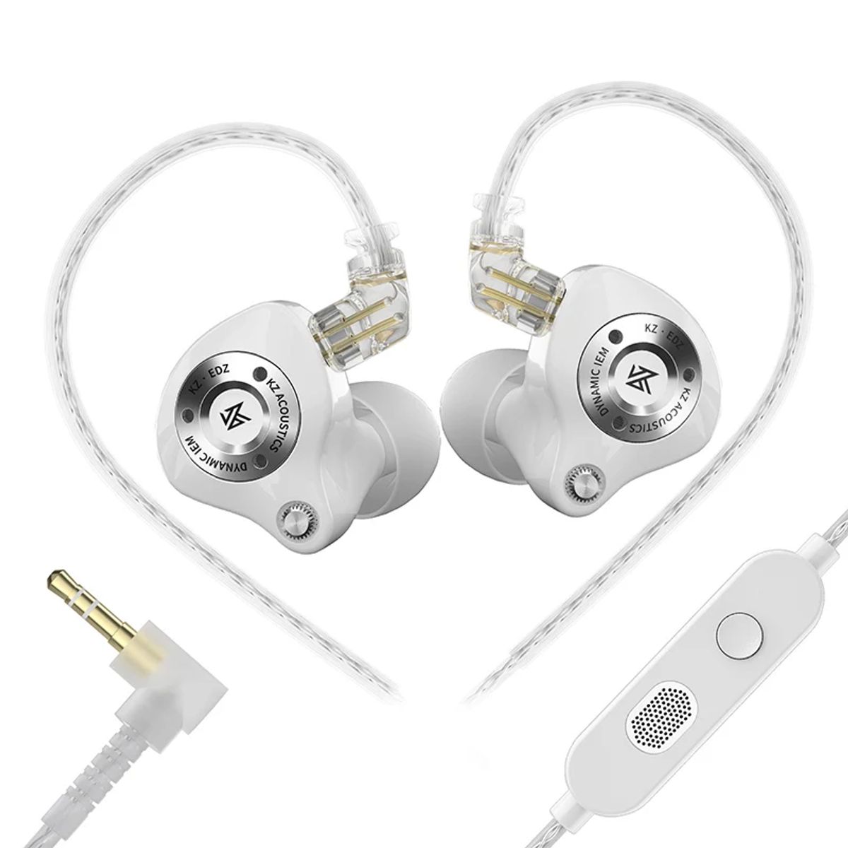 KZ - Auriculares KZ EDZ HiFi In-Ear con cable micrófono graves profundos y sonido estéreo