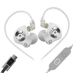 KZ - Auriculares EDZ HiFi In-Ear con cable micrófono graves profundos y sonido estéreo
