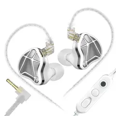 KZ - Auriculares Axas HiFi In-Ear con cable micrófono graves profundos y sonido estéreo