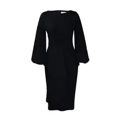 TIOZONEY - Vestido de mujer con cuello redondo