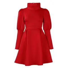 TIOZONEY - Vestido de cintura estrecha para mujer