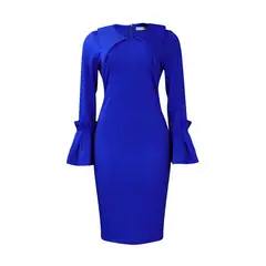 TIOZONEY - Vestido con falda lápiz a la cadera