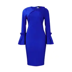 TIOZONEY - Vestido con falda lápiz a la cadera