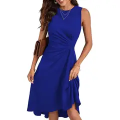 TIOZONEY - Vestido de mujer - Azul