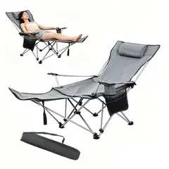 KINDA NICE - Sillón Reclinable Plegable Para Acampar Desmontable