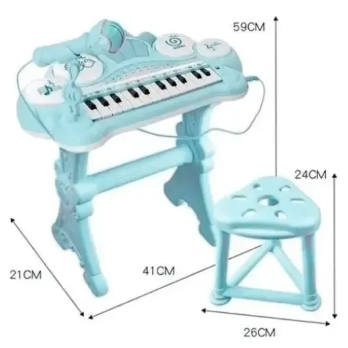 GENERICO - Piano Musical De Juguete Para Niños Teclado Electronico Musical Con Microfono