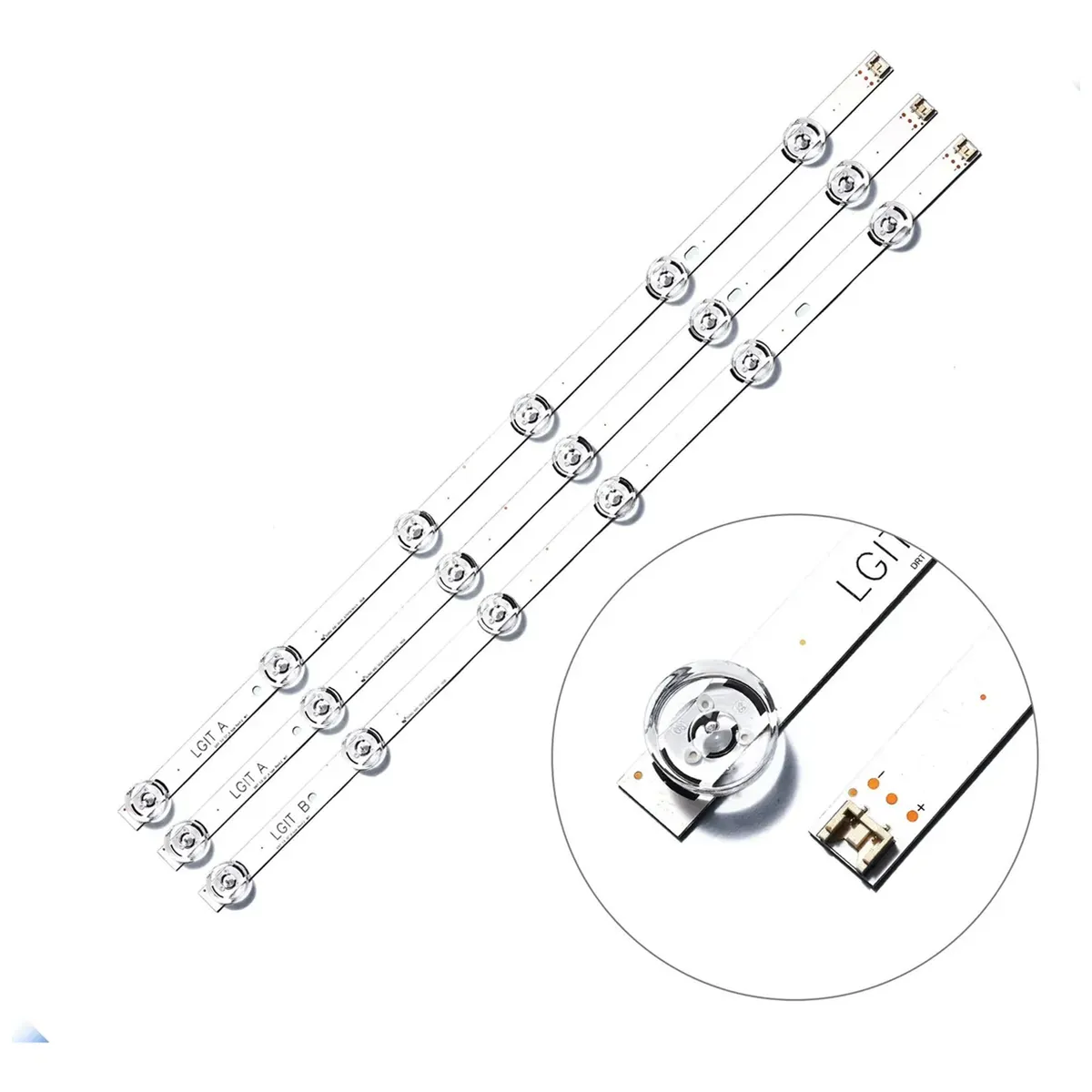 GENERICO - Kit Tiras Led Para Lg 32 32lf550b 32lf620b 32lf585b 32lf595b
