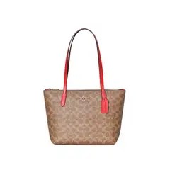 COACH - Cartera Tote Mujer Fiona 24 Café