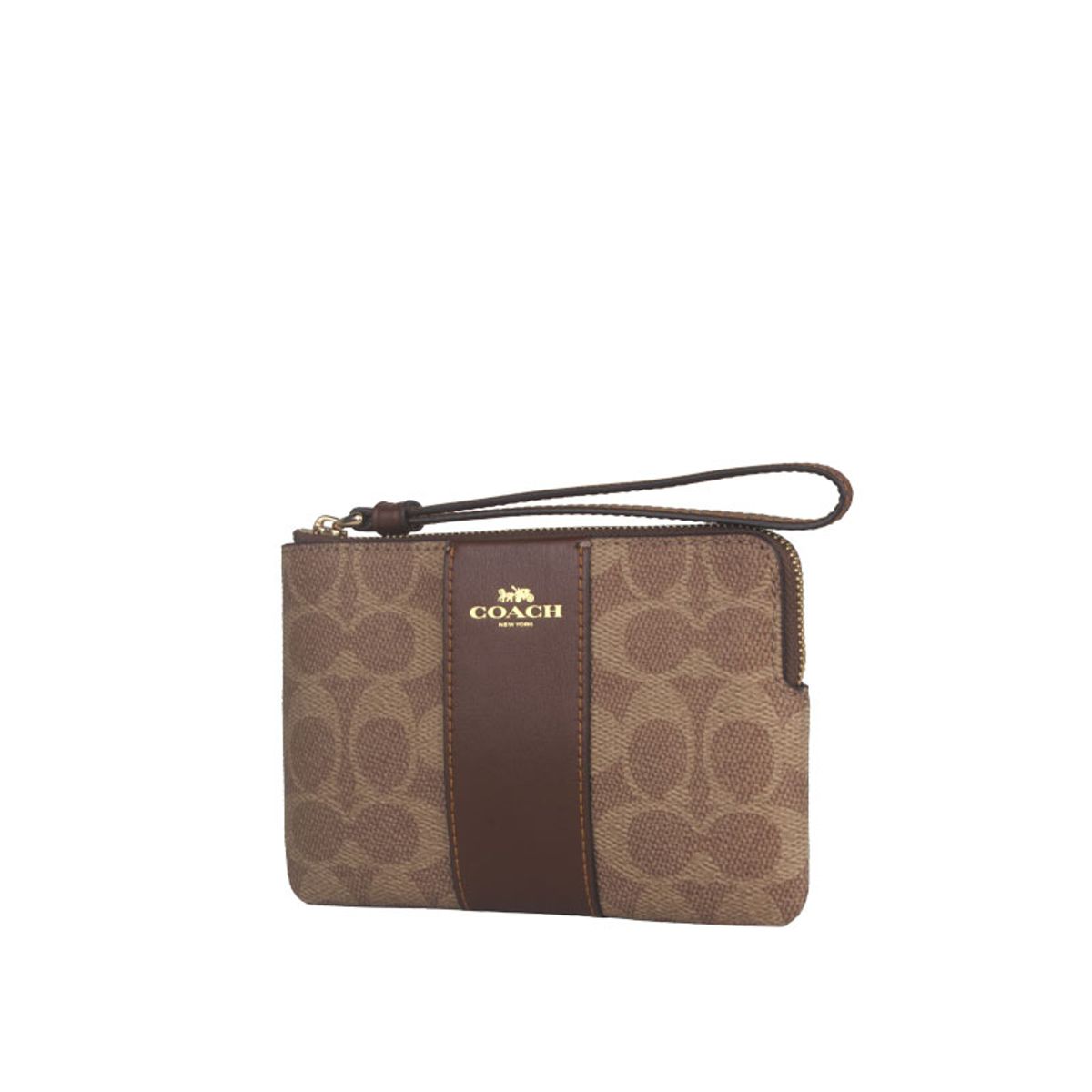 COACH - Cartera Mujer Corner Zip Café