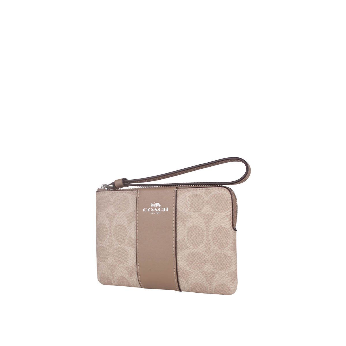 COACH - Cartera Mujer Corner Zip Beige