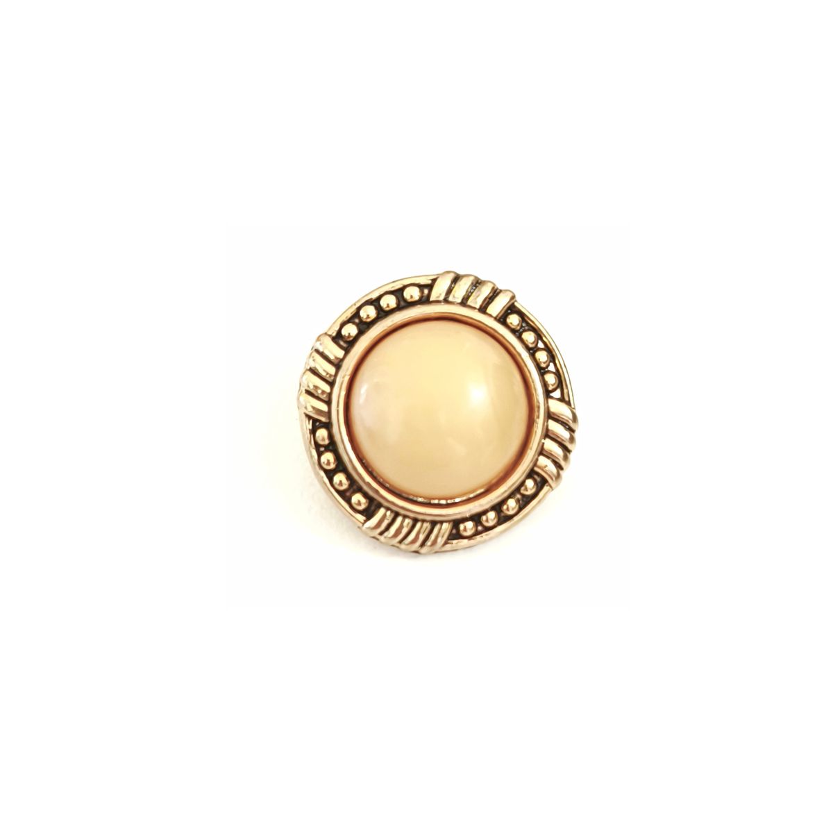 90 GRADOS - Set de Botones Premium Diamond Grid Crema Blanco 20 mm