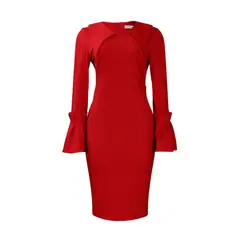TIOZONEY - Vestido con falda lápiz a la cadera