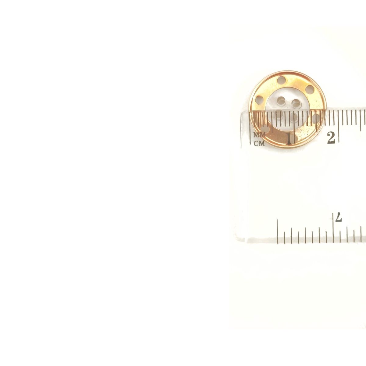90 GRADOS - Set de Botones Premium Boton Baroque Rose Gold 17mm