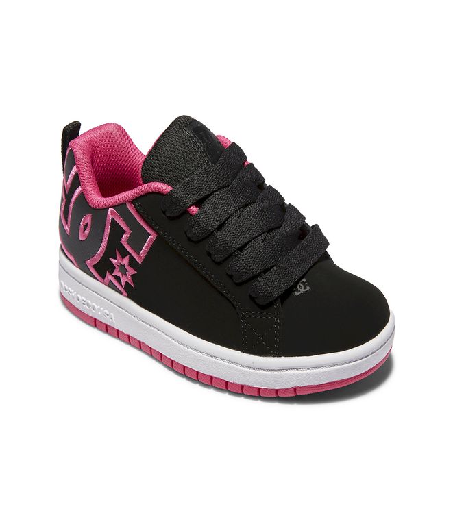 Zapatilla Niña DC Court Graffik Negro