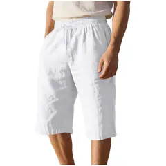 TIOZONEY - Pantalones cortos casuales ligeros - Blanco
