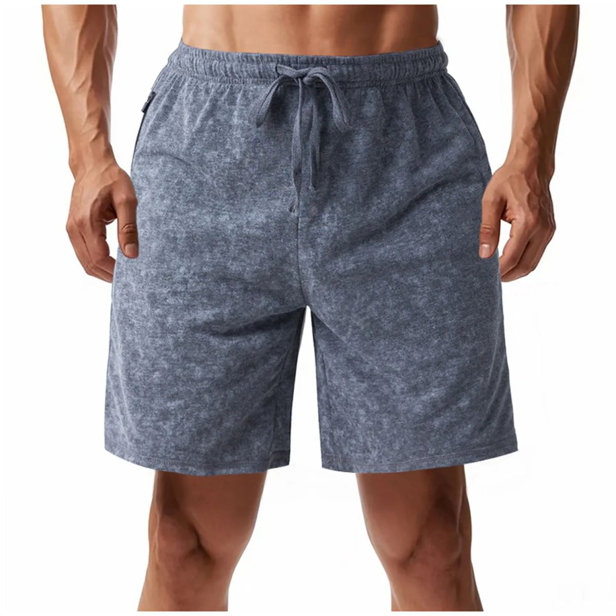 TIOZONEY - pantalones cortos de verano con bolsillos - Gris