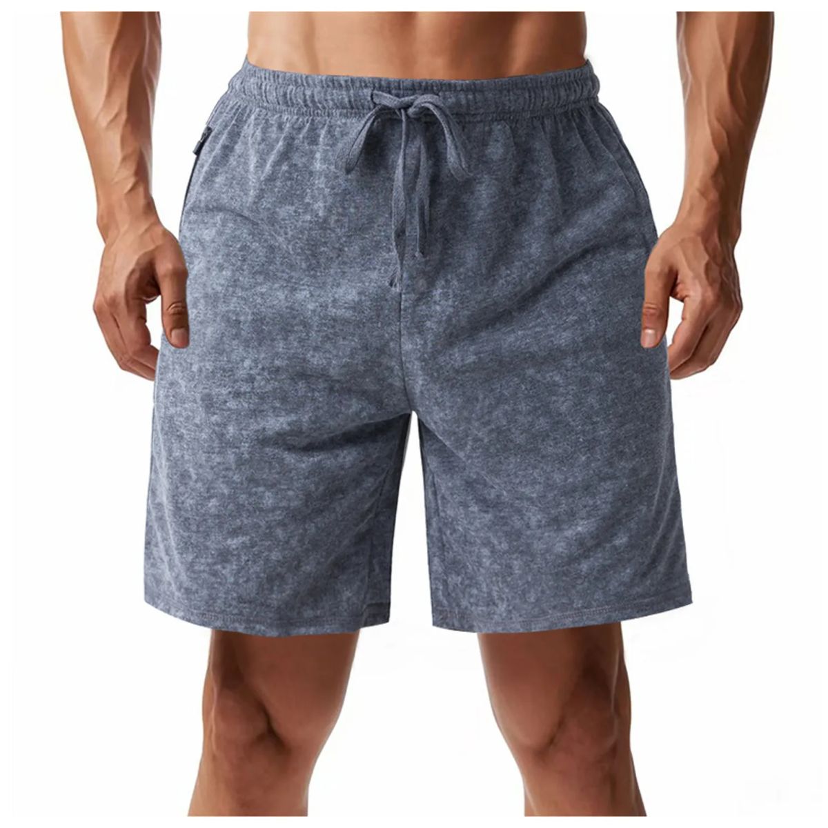 TIOZONEY - pantalones cortos de verano con bolsillos - Gris