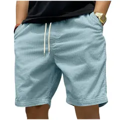 TIOZONEY - Pantalones cortos casuales ligeros - Azul