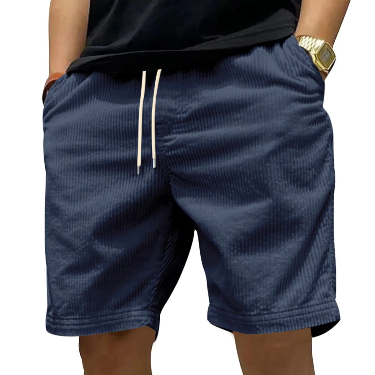 TIOZONEY - pantalones cortos casuales ligeros - Azul