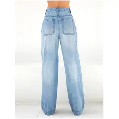 TIOZONEY - Jeans anchos para mujer
