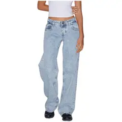 TIOZONEY - Jeans rectos para mujeres