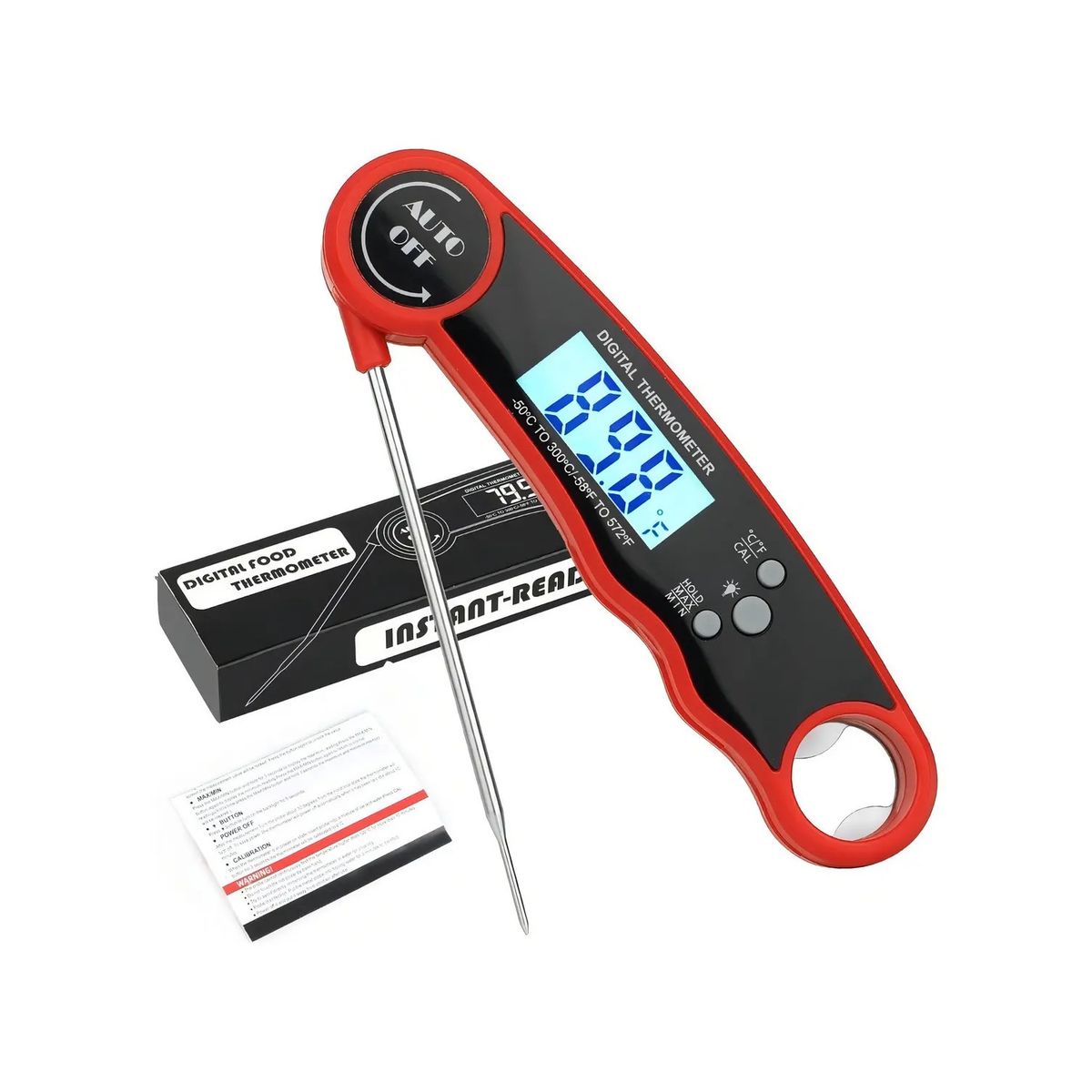 GENERICO - Termómetro Digital Cocina Carnes Instantáneo -50 a 300°C Labg