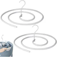 KUANGYE - Colgador Espiral Secar Sábanas Percha Ropa De Cama Pack 2uds