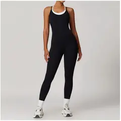 TIOZONEY - Enterito deportivo Mujer-Negro