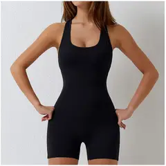 TIOZONEY - Enterito deportivo Mujer-Negro
