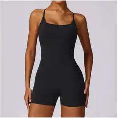 TIOZONEY - Enterito deportivo Mujer-Negro