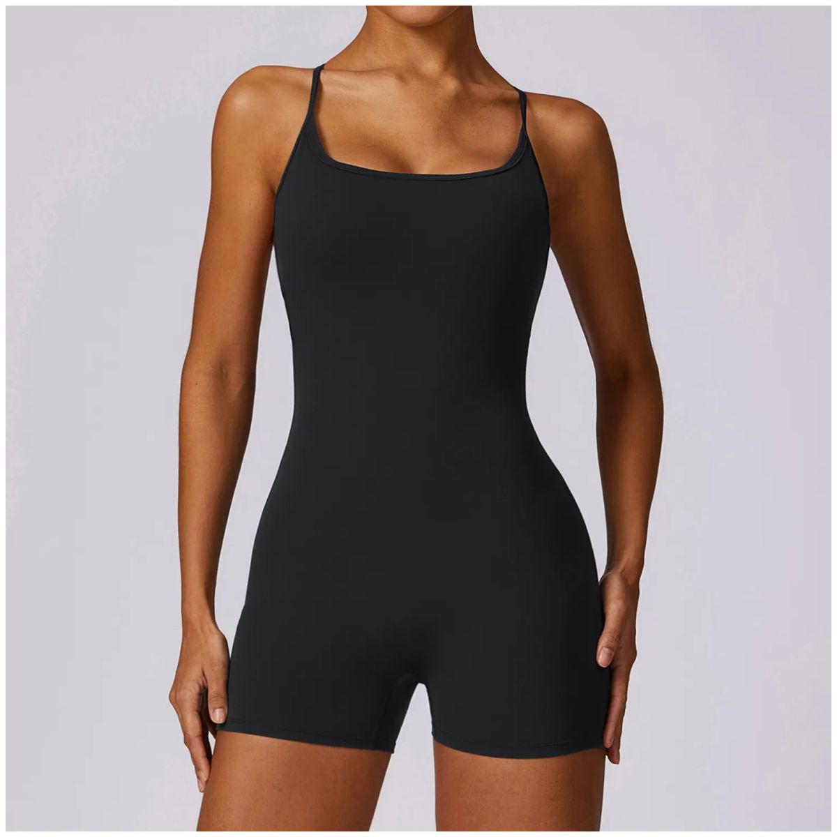 TIOZONEY - Enterito deportivo Mujer-Negro