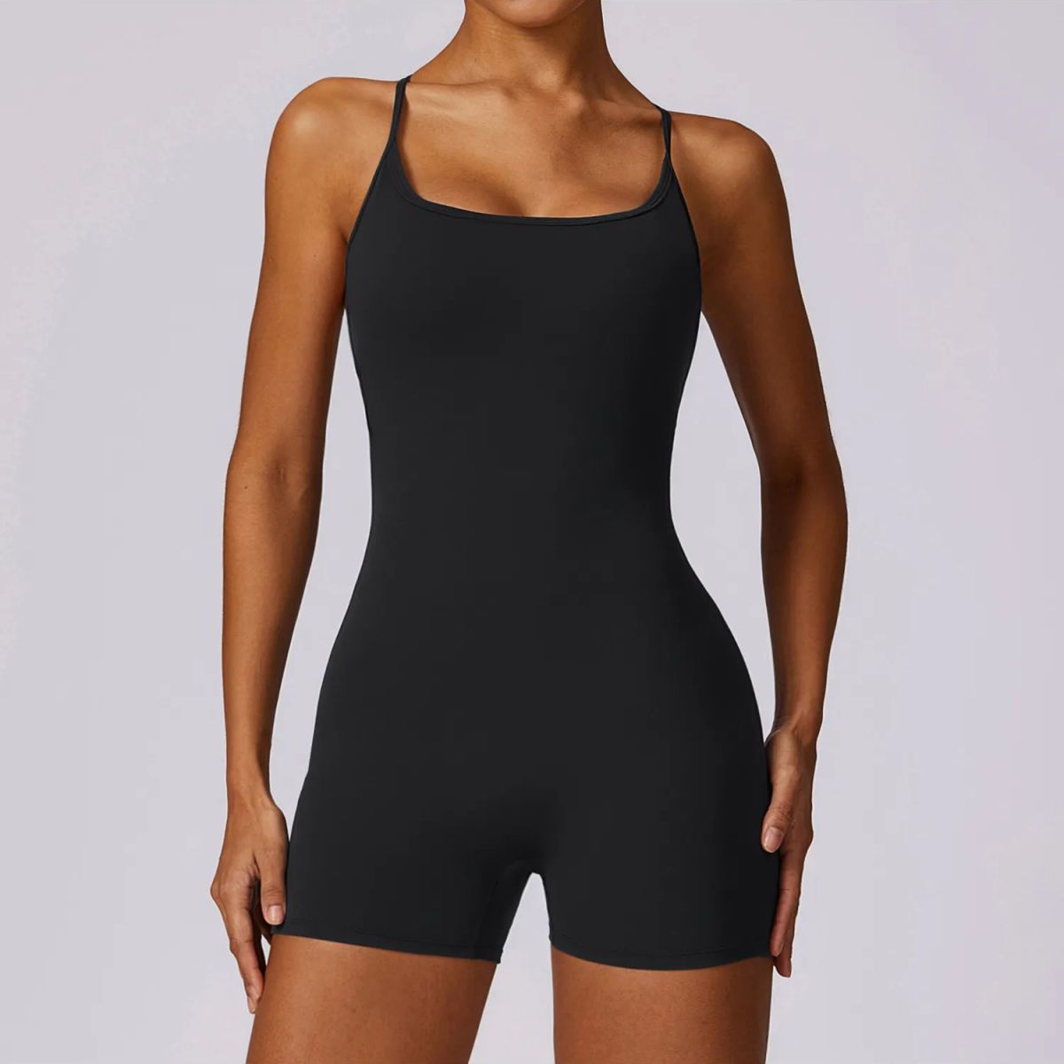 TIOZONEY - Enterito deportivo Mujer-Negro