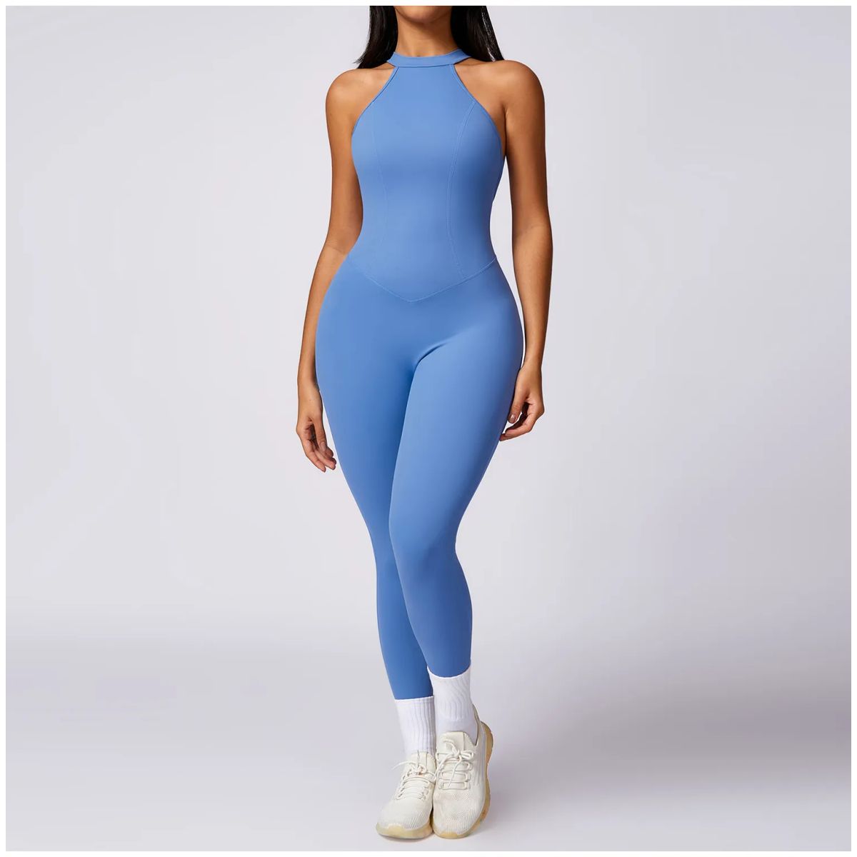 TIOZONEY - Enterito deportivo Mujer-Azul