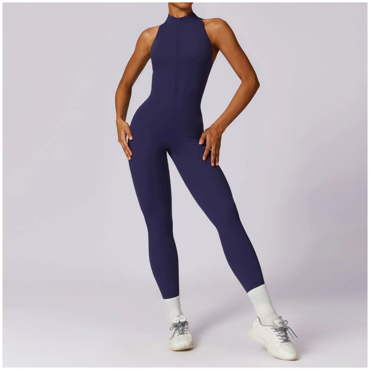 TIOZONEY - Enterito deportivo Mujer-Azul