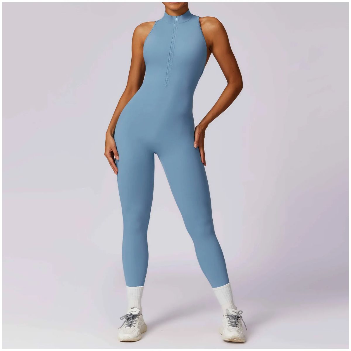 TIOZONEY - Enterito deportivo Mujer-Azul