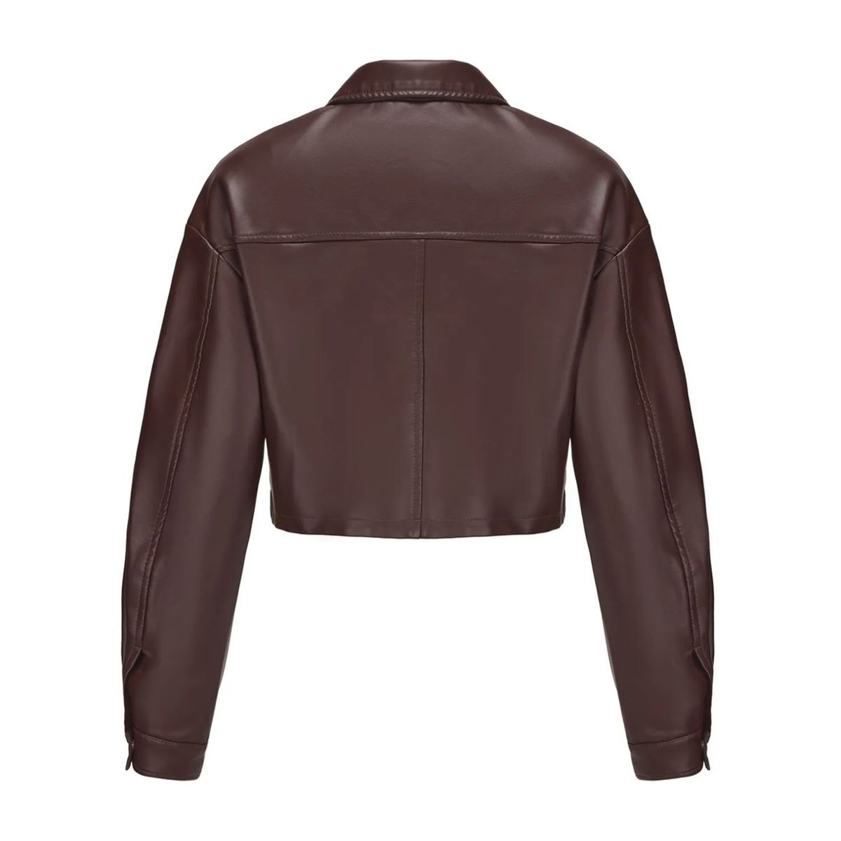 TIOZONEY - Chaqueta de PU holgada para mujer
