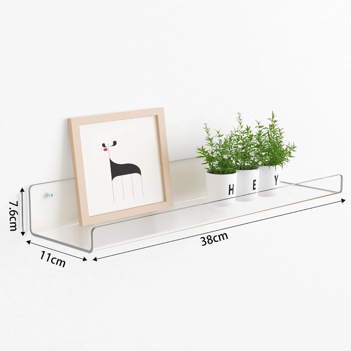 ATURE - 4 Repisas Flotantes Estantes De Pared Flotantes De Acrílico 4 Repisas Flotantes Estantes De Pared Flotantes De Acrílico 4 Repisas Flotantes Estantes De Pared Flotantes De A