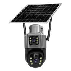 KUANGYE - Cámara De Seguridad Solar 4g Doble Lente