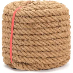 KUANGYE - Cuerda Soga Yute Cáñamo 20mm 50mts Decoración Manualidades